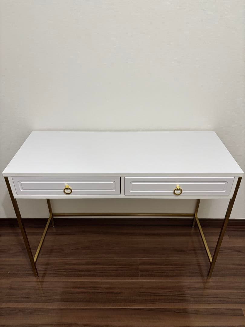 送料込み★幅98 コンソールデスク ゴールド脚 LOWYA