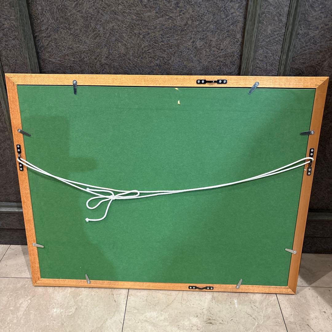 本荘正彦 雨あがり 花 版画　紫陽花 限定版 21/50 定価¥55000