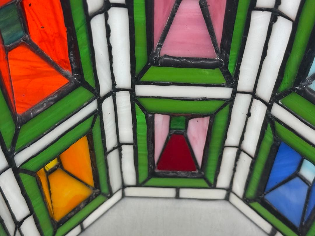 時代　ステンドガラス　ランプシェード　インテリア　置物　送料込み260113