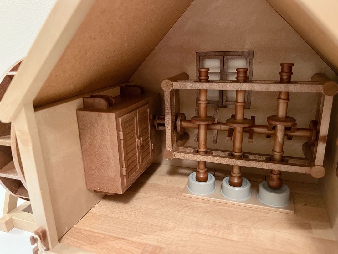 シルバニアファミリー　村の水車小屋　箱付き　初期