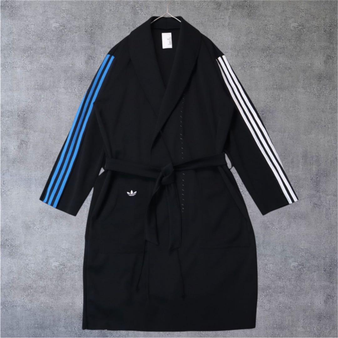 【美品一点物】GILET adidas ジャージガウン ブラック