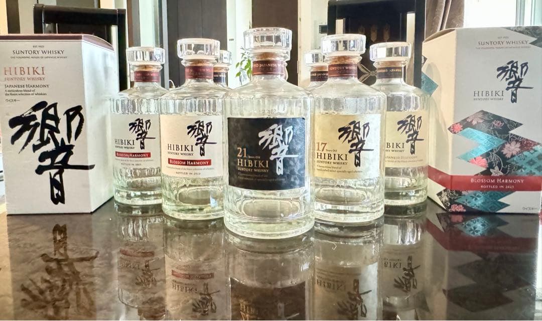 サントリーウイスキー　響21年黒ラベル　空瓶