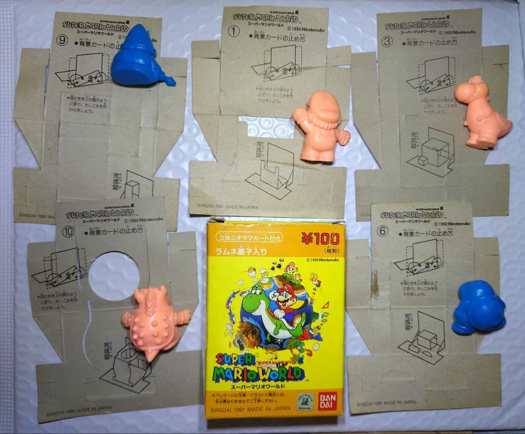 【希少】1991年 スーパーマリオワールド ジオラマカードセット