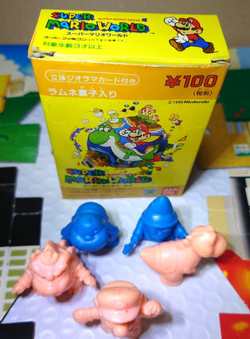 【希少】1991年 スーパーマリオワールド ジオラマカードセット