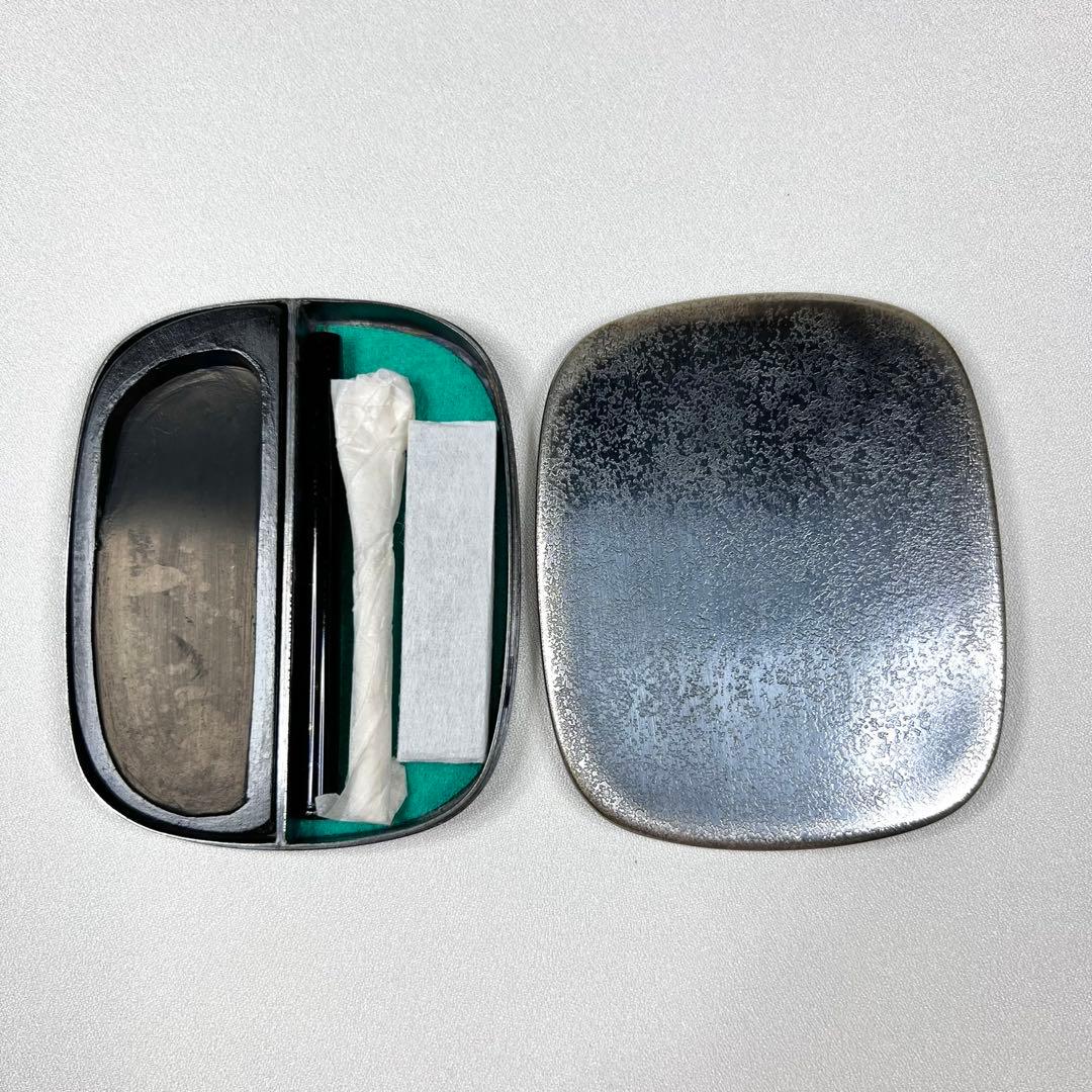 嵩山堂はし本　携帯用　硯箱　懐中硯　華石　硯