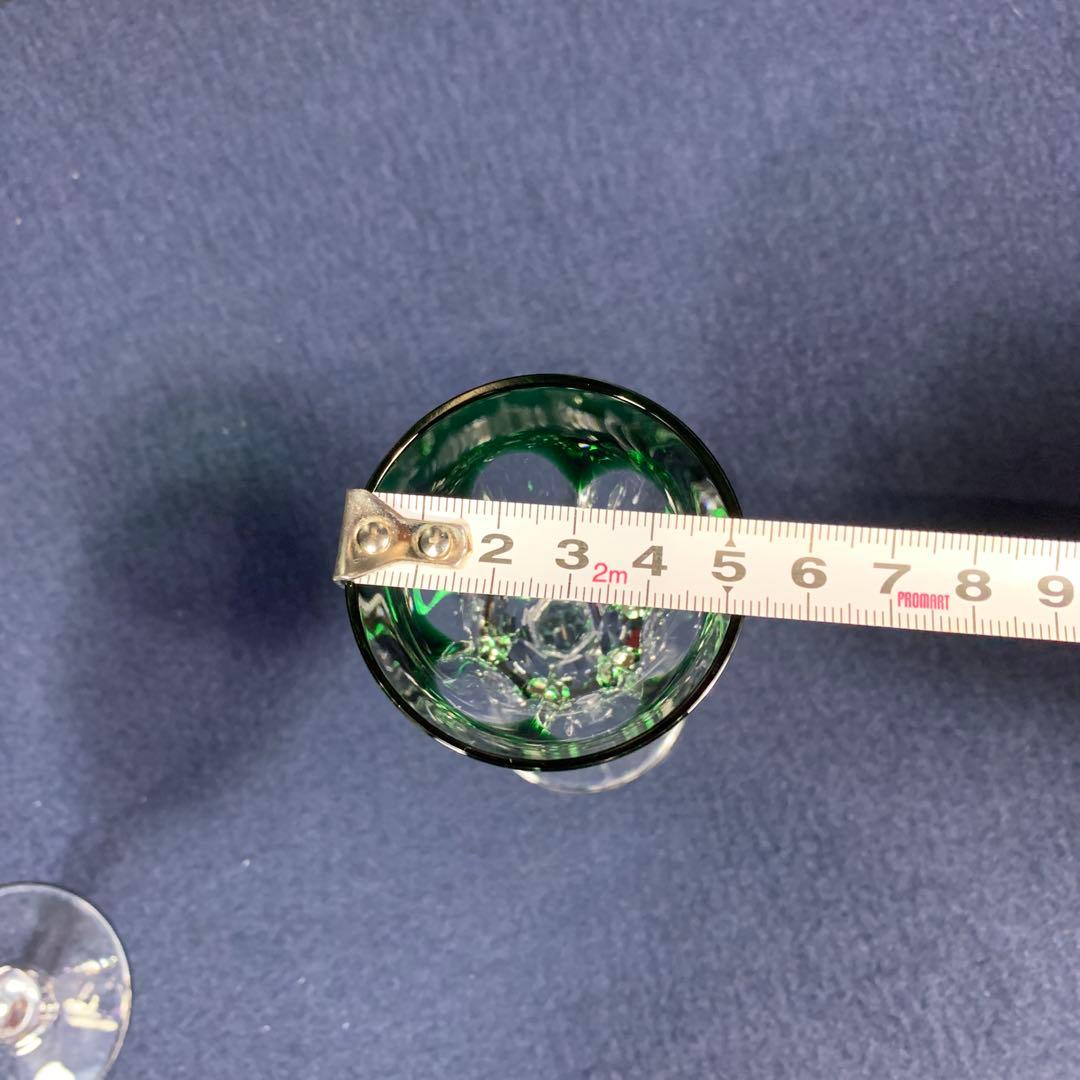 【未使用品】切子グラス　MURANO GLASS