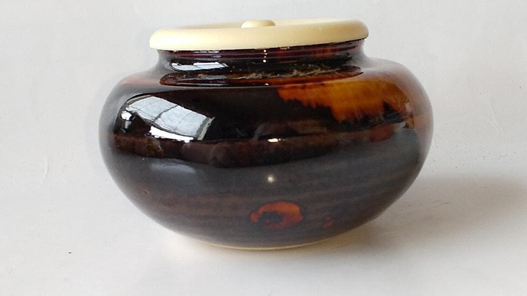 桶谷定一 大海茶入 仕覆 三重欅宝尽 茶道具 共箱 茶入 新品 未使用 保管品