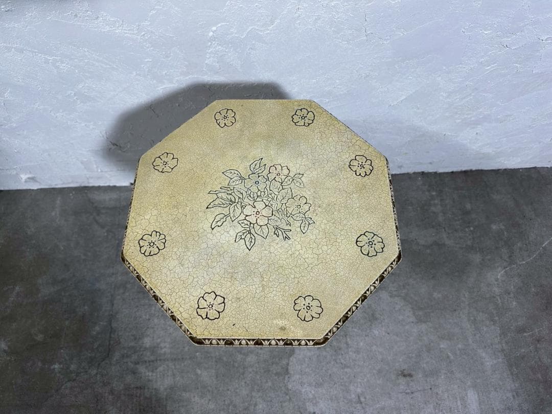 『イタリア製』サイドテーブル ナイトテーブル テーブル 花台 飾台RWcen25