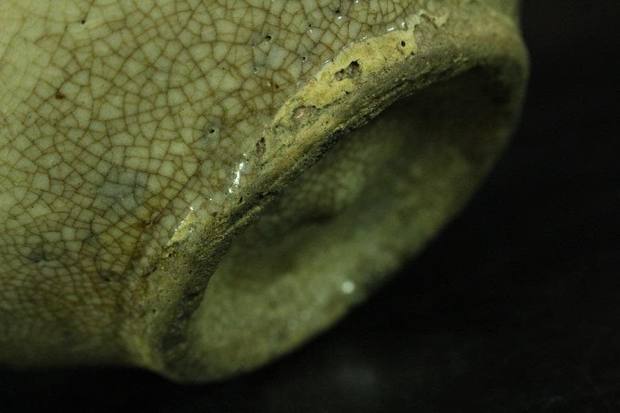 茶道具 古萩 茶碗 仕服 時代物(K-XA816)