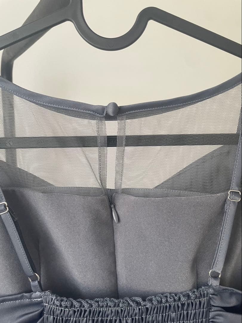 【LEJA】2WAYリボンビスチェチュールベロアワンピースドレス