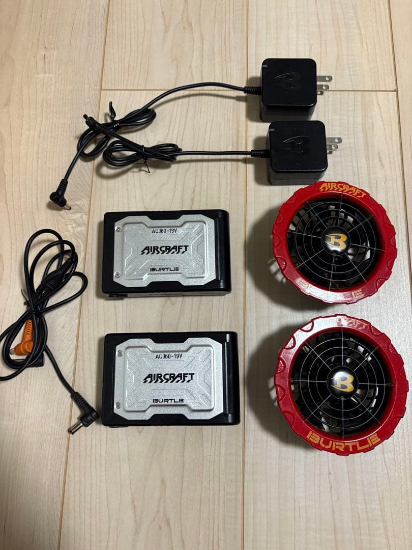 バートル　エアークラフト19V バッテリー　ファンセット　AC360 AC371