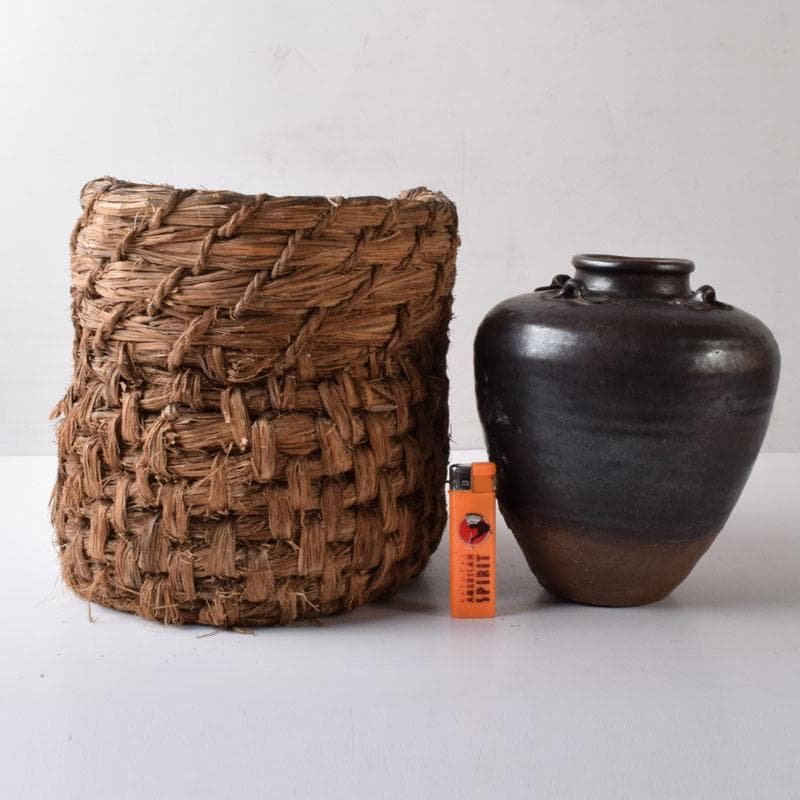 志戸呂焼　瀬戸焼　祖母懐　四耳壷　茶壷　C　R8354H