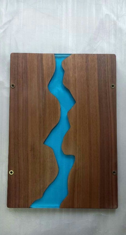 リバーテーブル　レジンテーブル　サイドテーブル　キャスター付き　コーヒーテーブル