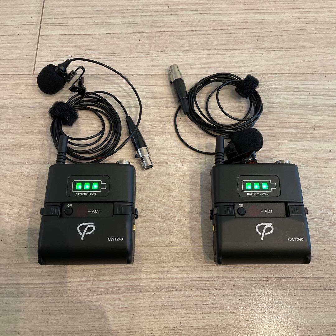 ワイヤレスマイク セット 2.4ghz帯 ハンドマイク2本 ラベリアマイク2本