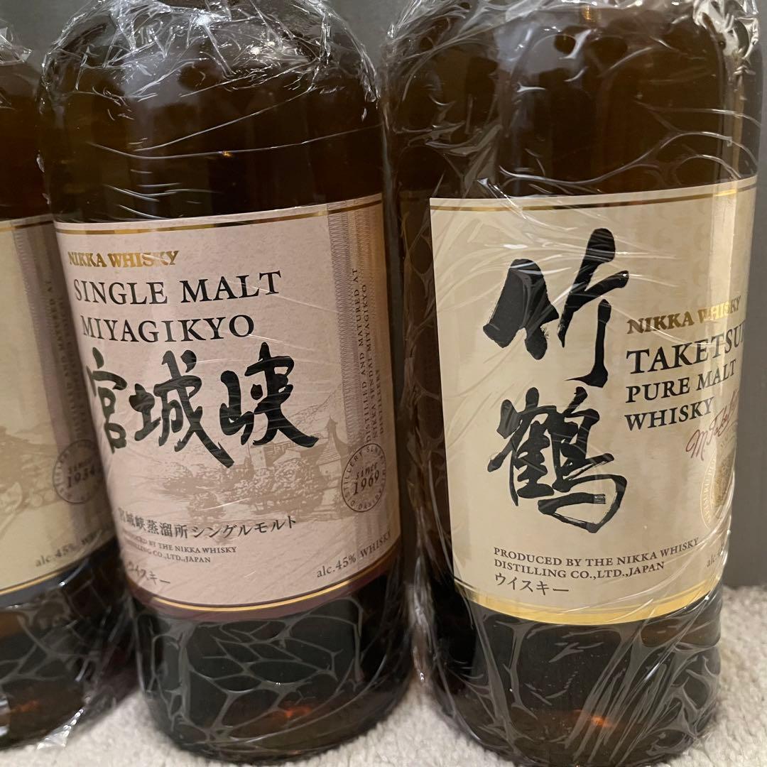 新品 ニッカ3本セット　竹鶴 余市 宮城峡
