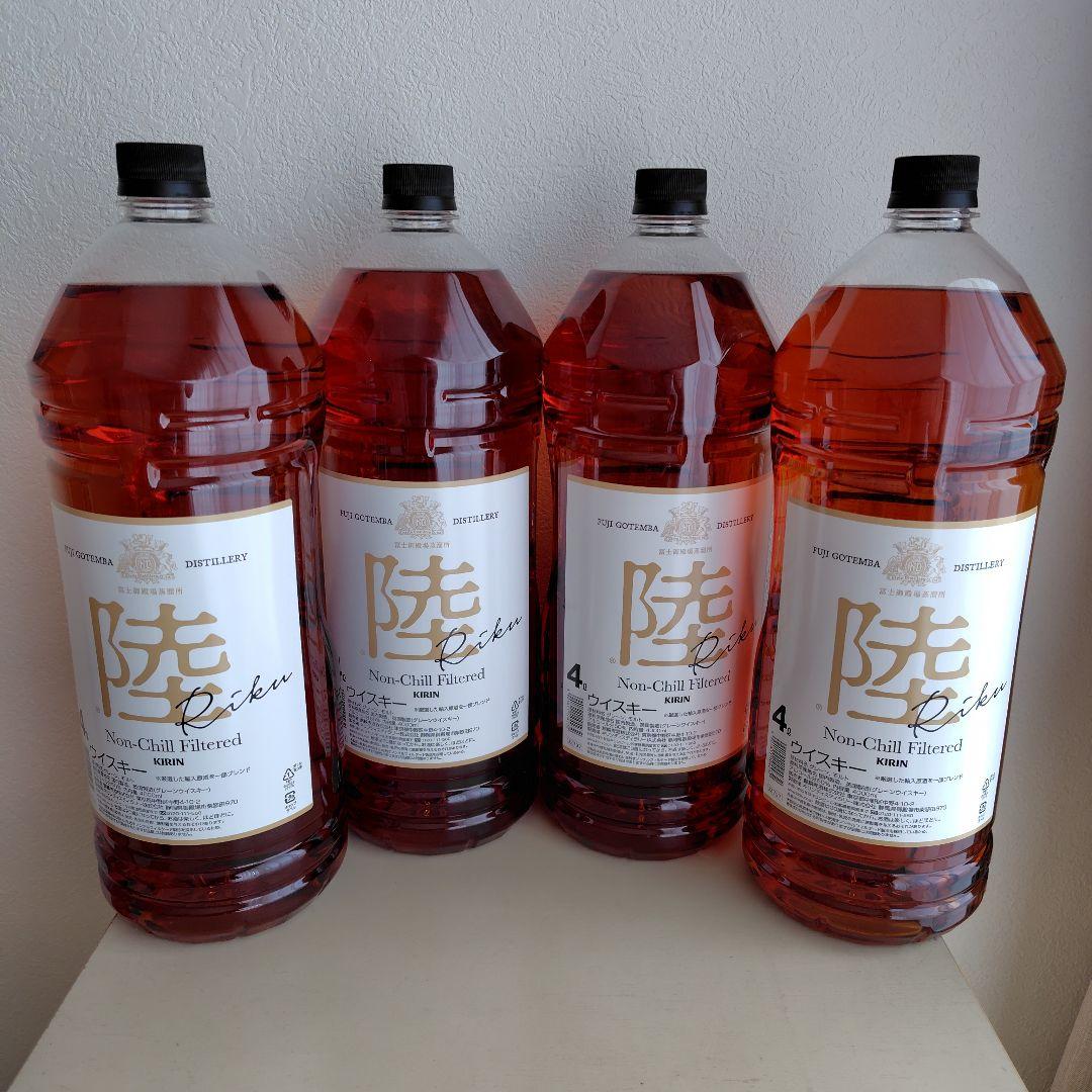 陸 ウイスキー ４ｌ４本