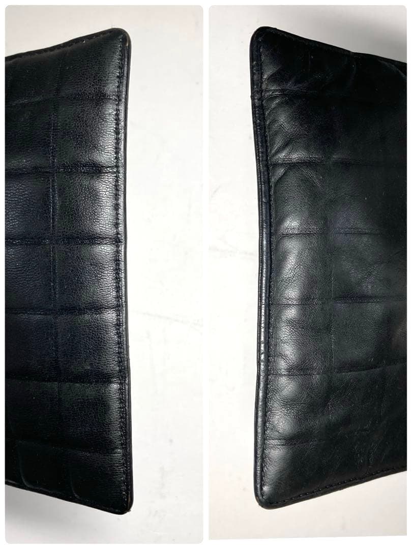 シャネル　チョコバー　レザー　キーリング付き　ケース　カードケース　訳あり