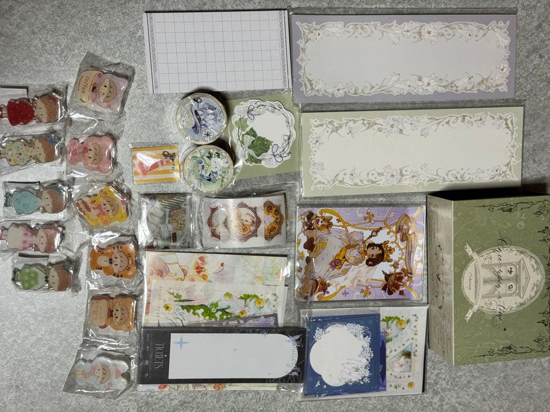 海外マステ＋収納ファイル＋クリップセット おまけ付き