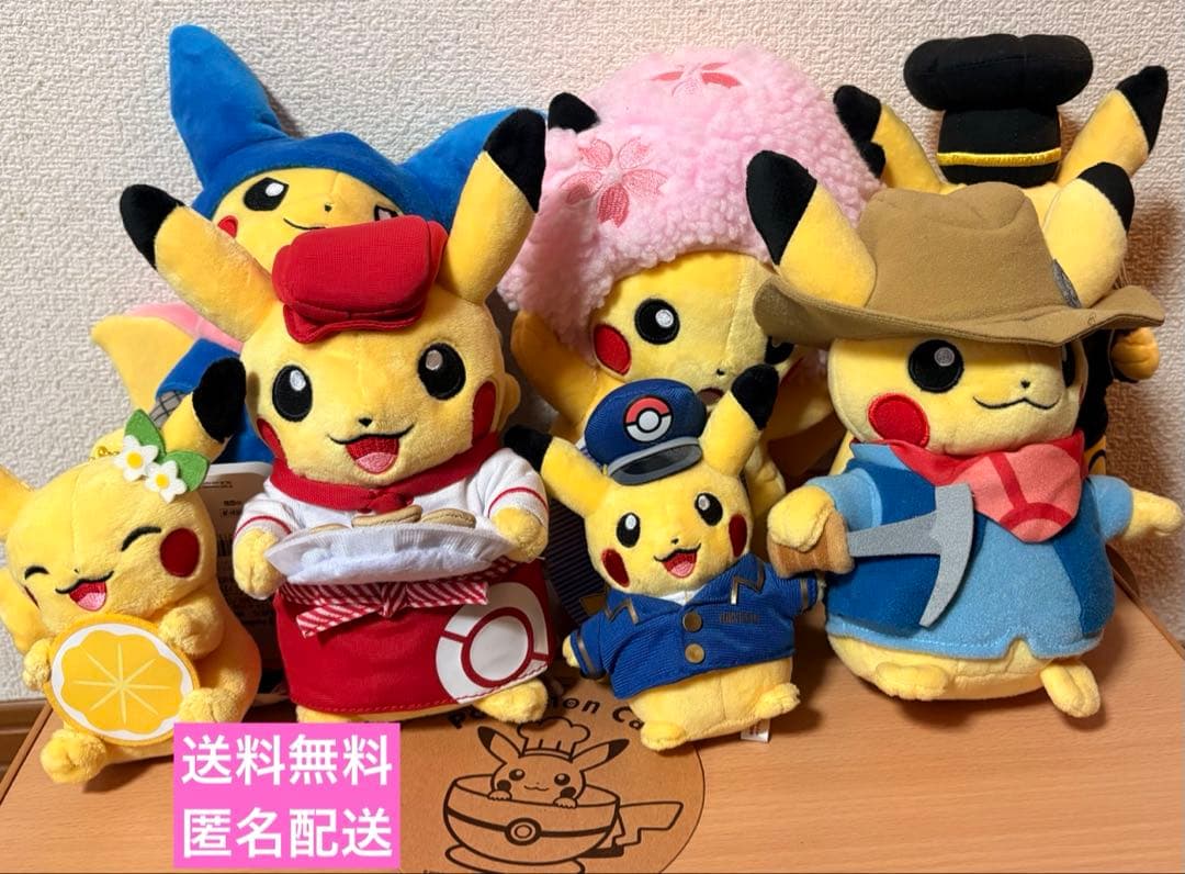 ピカチュウ ぬいぐるみ 7点セット (おまけ付き)