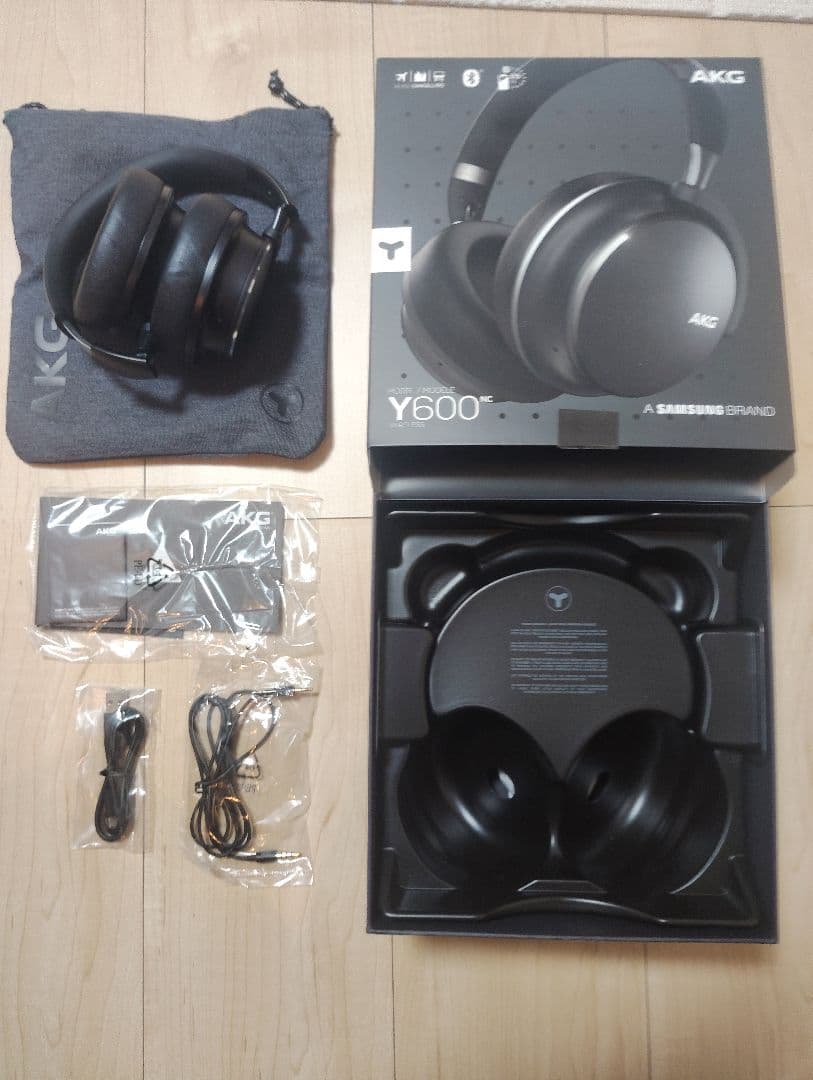 AKG Y600NC WIRELESS ワイヤレスヘッドホン ブラック