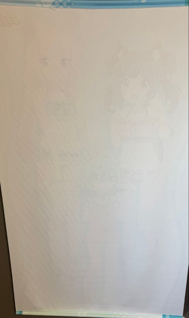 ネコぱら バニラ ショコラ 特大タペストリー B1タペストリー 中古品・美品