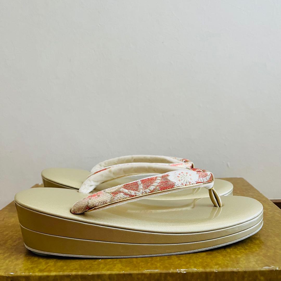 【美品】　振袖用バッグ　草履　成人式　振袖　Ｌサイズ　フリーサイズ