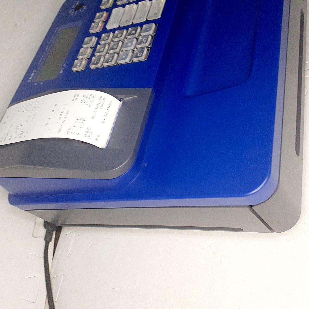 【美品】動作品　CASIO レジスター SE-G2　ブルー　取扱説明書付き