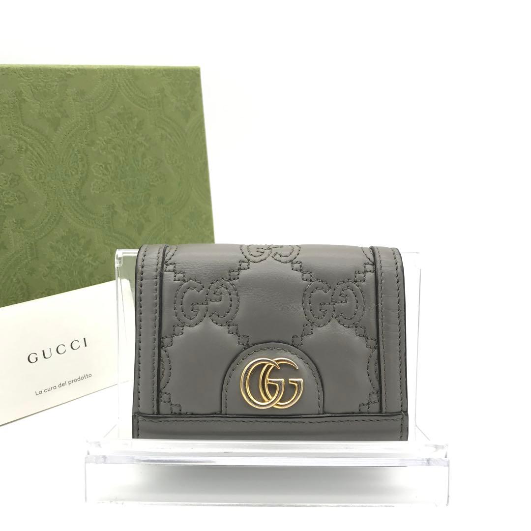 正規品　極美品　グッチ財布　グッチggマーモント グッチマトラセット　レザー