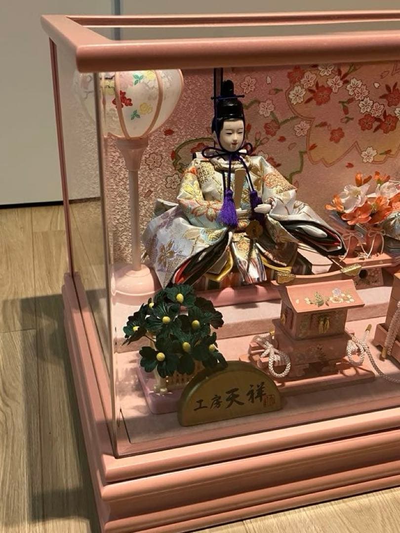 雛人形セット コンパクト　十二単雛　オルゴール付