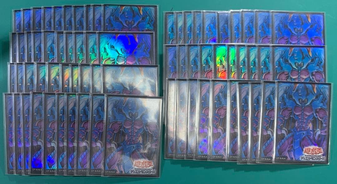 遊戯王　三幻魔　スリーブ　セット　神炎皇ウリア　降雷皇ハモン　幻魔皇ラビエル