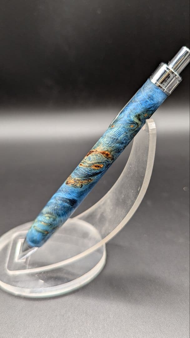 358ペン工房翌檜　スタビライズドウッドバーチバール　木軸シャーペン　ボールペン