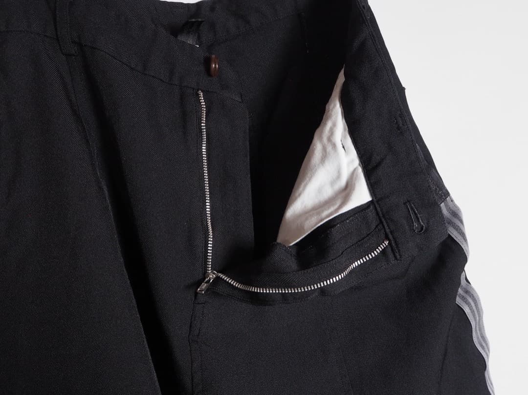 美品コムコム コムデギャルソン ポリ縮絨 サルエル ペンギン パンツ 209P▲