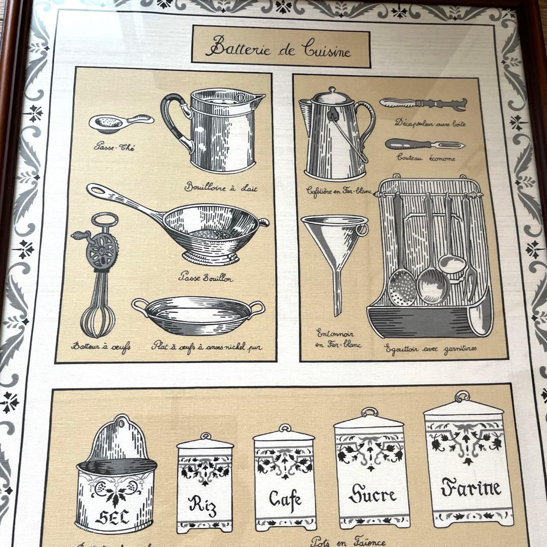 キッチン道具の額　大型