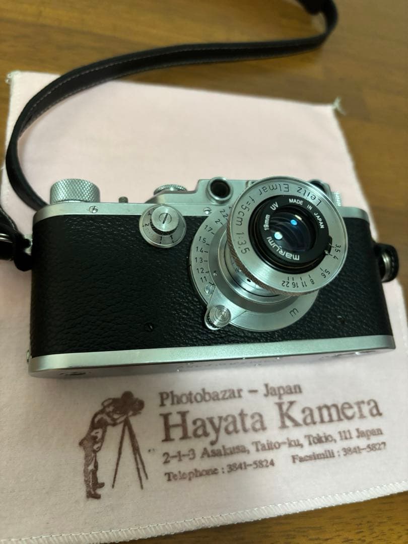バルナックleicaとElmar 5cm 美品　早田カメラ購入　おまけ多数付