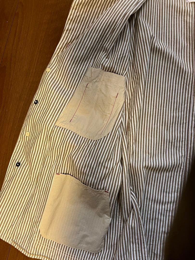 45R ストライプ ボタンジャケット