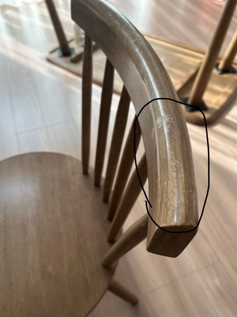 mm【直接お取引きのみ】ニトリ ダイニングテーブル 椅子2脚 セット