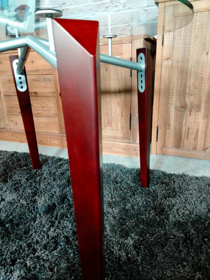 【値下げ中】ガラス天板テーブル◆AD CORE ◆展示品(2304B)