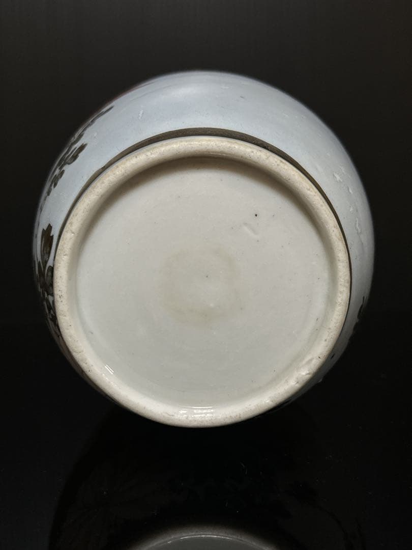 超絶技巧 明治期 極上 金蘭彩色 花蝶図 花瓶 花生 壷