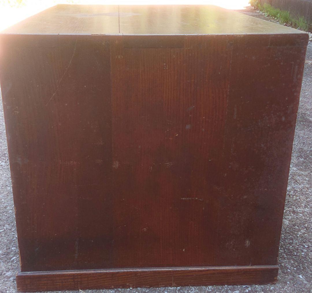 ヴィンテージ木製引き出し　木製棚　 8引き出し ブラウン