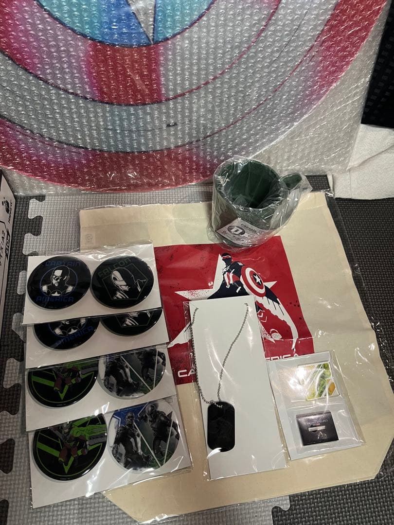 キャプテンアメリカ　ハッピーくじ　セット売り