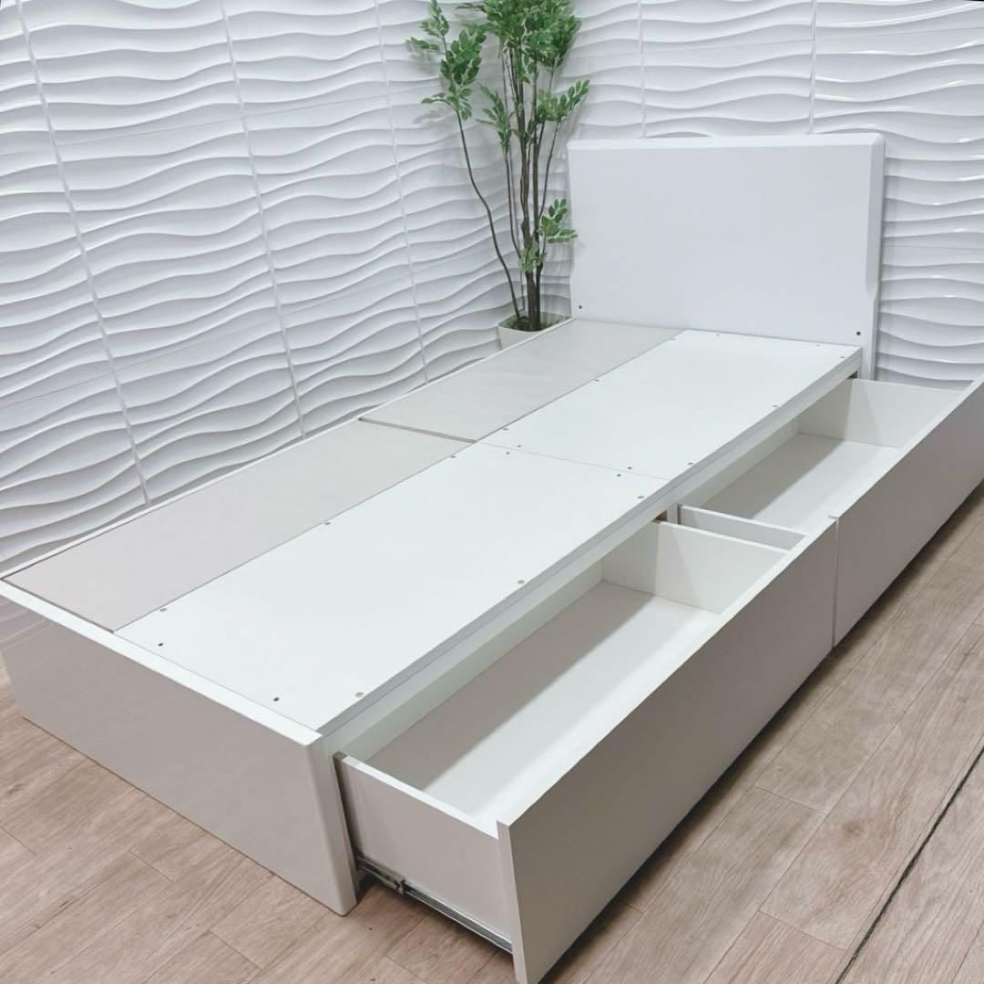 ◇大阪府 神戸市 配達料無料！NITORI◇ベッドフレーム◇シングル◇収納付き◇