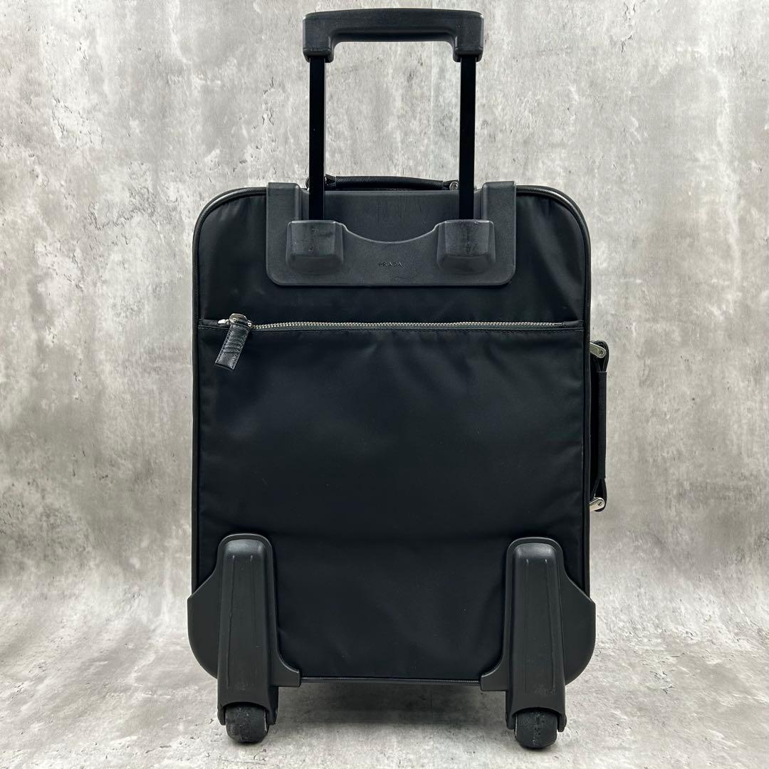 【保存袋・南京錠付】 プラダ キャリーケース 2室 スーツケース 三角ロゴ