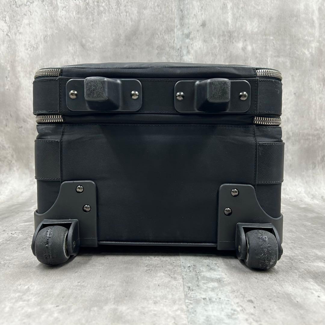 【保存袋・南京錠付】 プラダ キャリーケース 2室 スーツケース 三角ロゴ