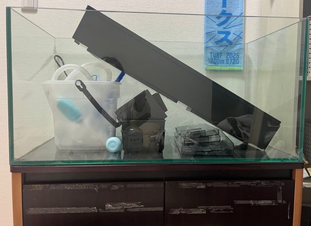 900ガラス水槽上部フィルターセット