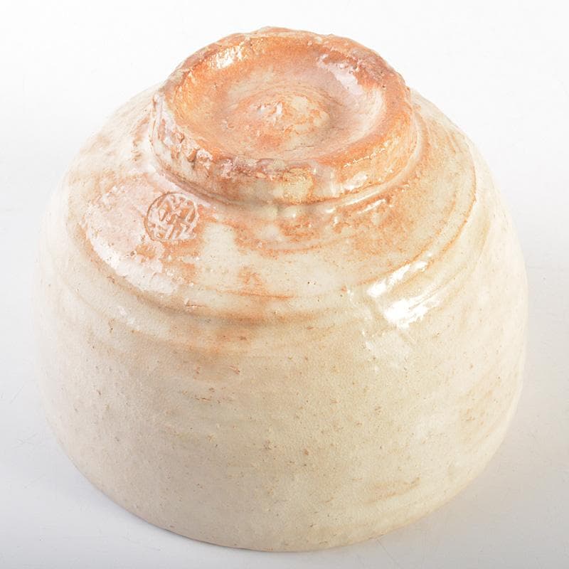 茶道具　萩焼　味舌隆司造　茶碗　銘「寿」　前大徳　福本積應極め箱　N　R7449