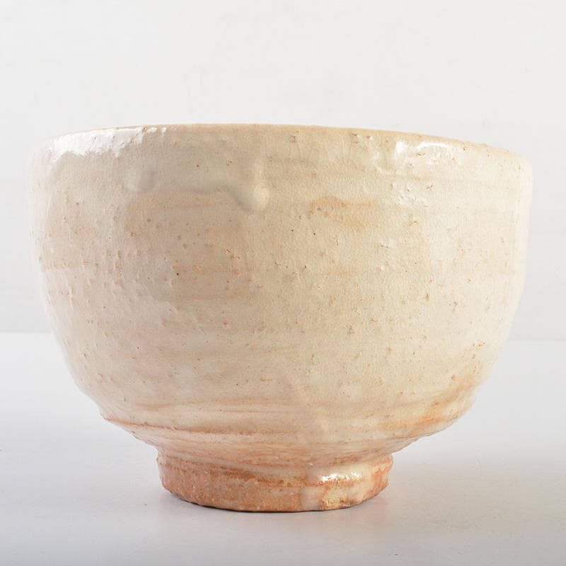 茶道具　萩焼　味舌隆司造　茶碗　銘「寿」　前大徳　福本積應極め箱　N　R7449