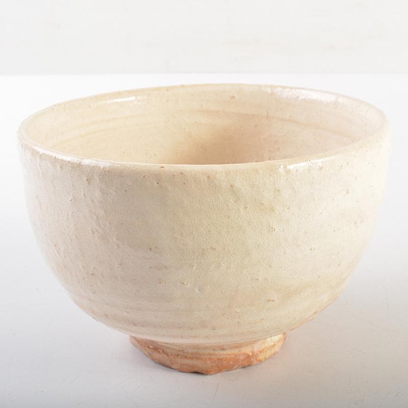 茶道具　萩焼　味舌隆司造　茶碗　銘「寿」　前大徳　福本積應極め箱　N　R7449