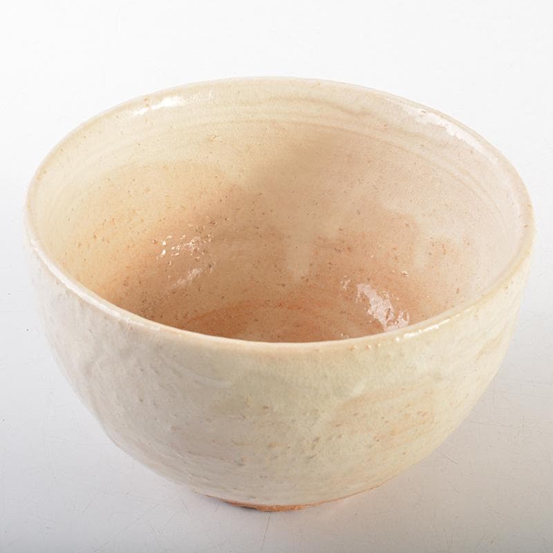 茶道具　萩焼　味舌隆司造　茶碗　銘「寿」　前大徳　福本積應極め箱　N　R7449