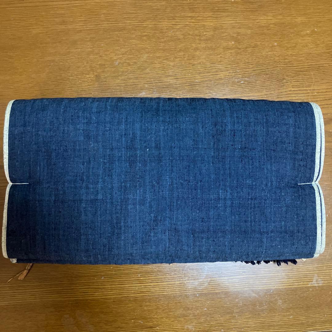 男物結城紬反物 正絹無地 絹100% 未使用品