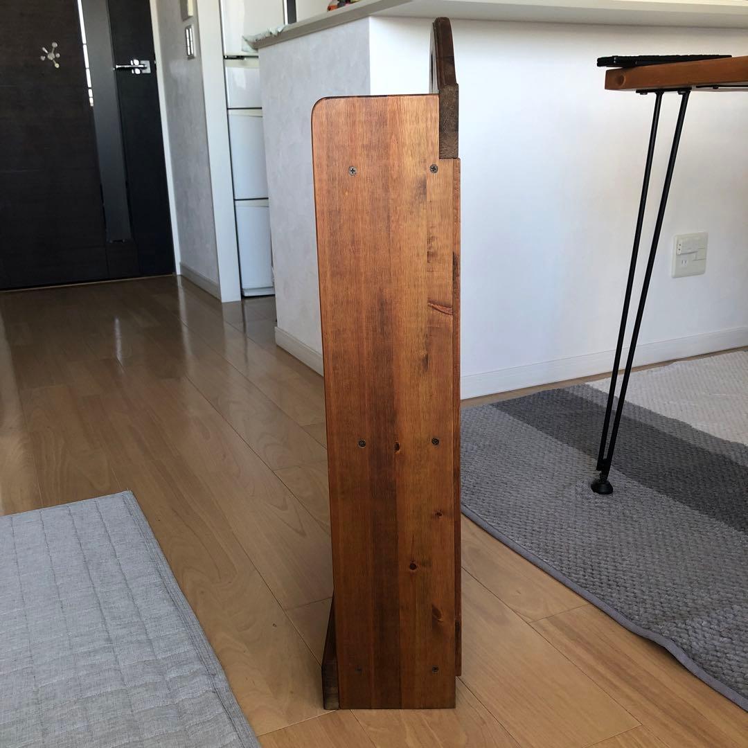 カントリー　木製ハート型棚 2段